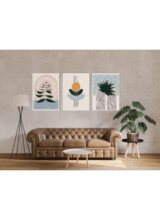 Canvas Wall Art, Abstract Framed Portrait of runge textured circles in Boho style - pzsku/ZB23E638EAF2F3C585748Z/45/_/1728044579/a38bc1e5-bf63-4cdb-addf-ecb81e719f90