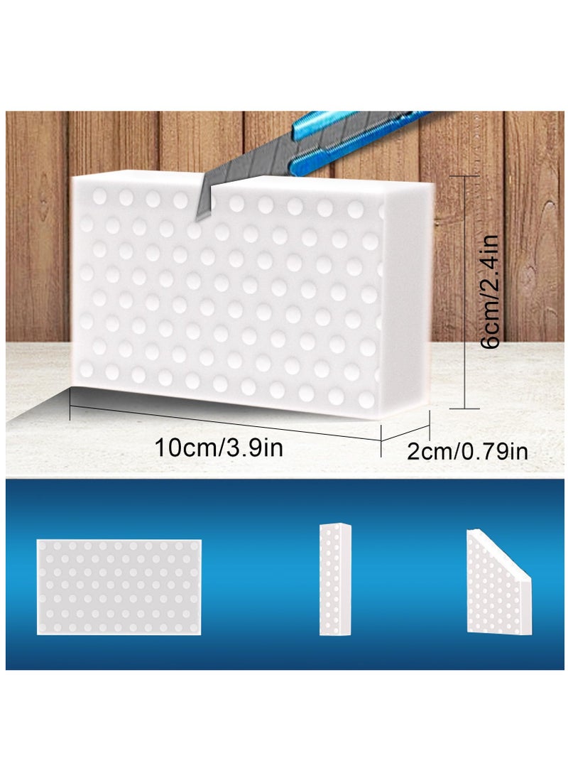 SOLARAE Magic Eraser Sponges, Premium 2X Density Extra Thick Melamine Foam, Non-Scratch Multi-Purpose Cleaning Pads, Large Household Kitchen, Bathroom, Wall, and Floor Cleaner in Bulk(30 Pack) - Image 4