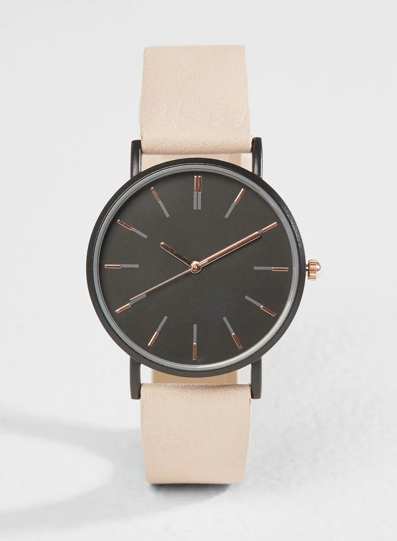 NEW LOOK Contrast Face Watch