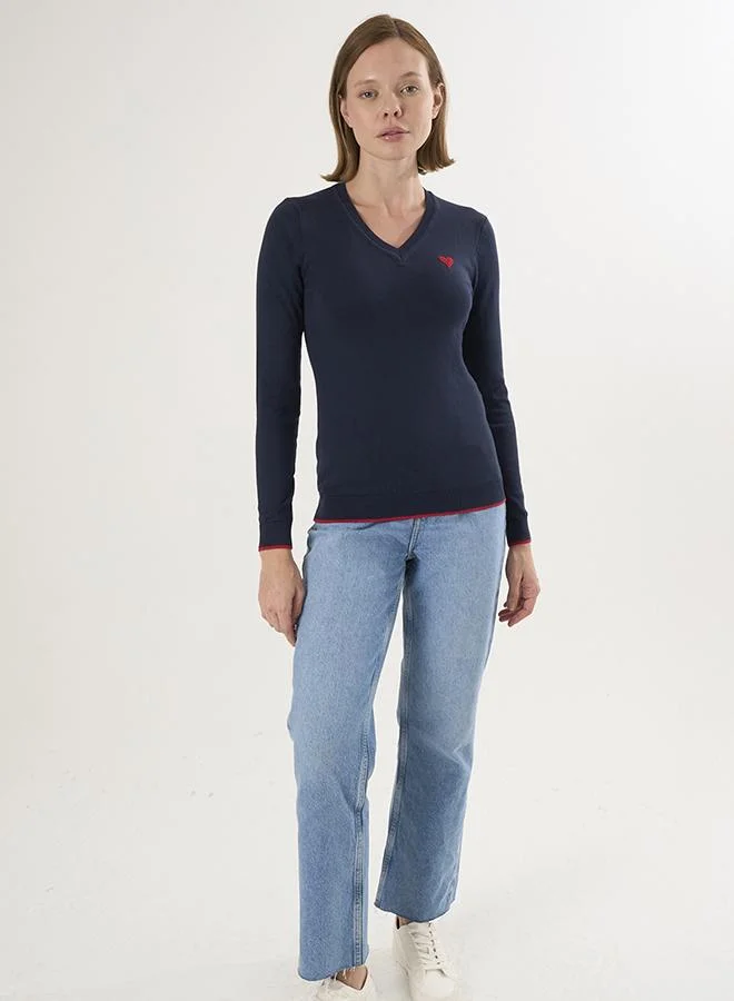 فيليكس هاردي V-Neck Knitted Pullover
