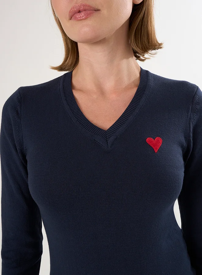 فيليكس هاردي كنزة صوفية بياقة على شكل حرف