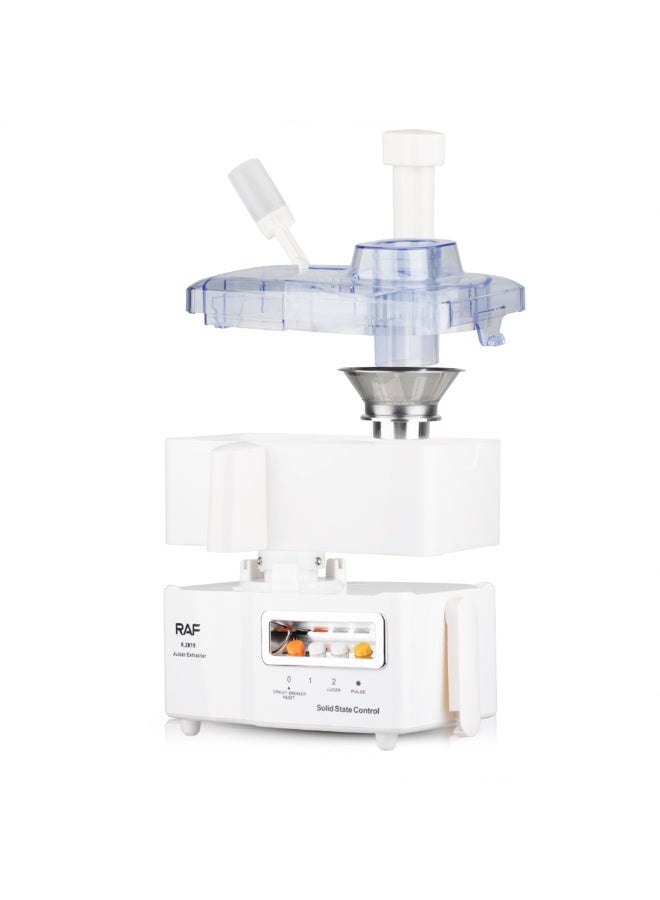 آر إيه أف محضر طعام 4 في 1 بقوة 400 واط، عصارة، خلاط، مفرمة لحم، مطحنة، سرعتان + خاصية النبض، شفرة من الفولاذ المقاوم للصدأ، مثالي للطحن الناعم الجاف والرطب، والخلط، والعصر. - Image 4