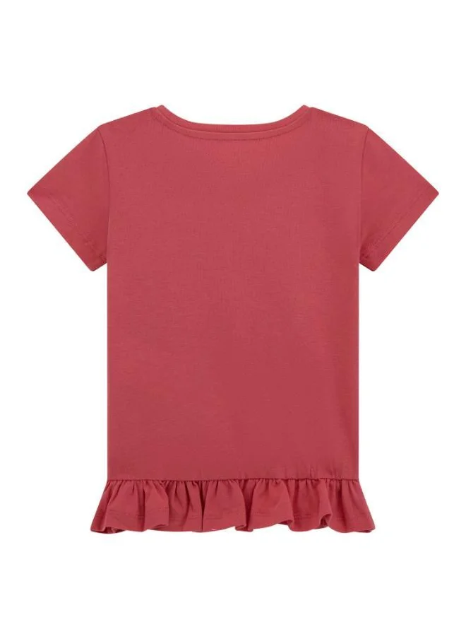 جس Kids Printe Crew Neck T-Shirt