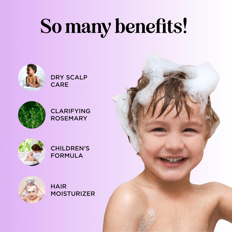 Maple Holistics Deep Cleansing Shampoo for Kids - Paraben & Sulfate Free Kids for Oily Hair and Scalp with Tea Tree and Rosemary Essential Oils - Gentle Nourishing Shampoo for Build Up Flakes and Dry Scalp - Image 2