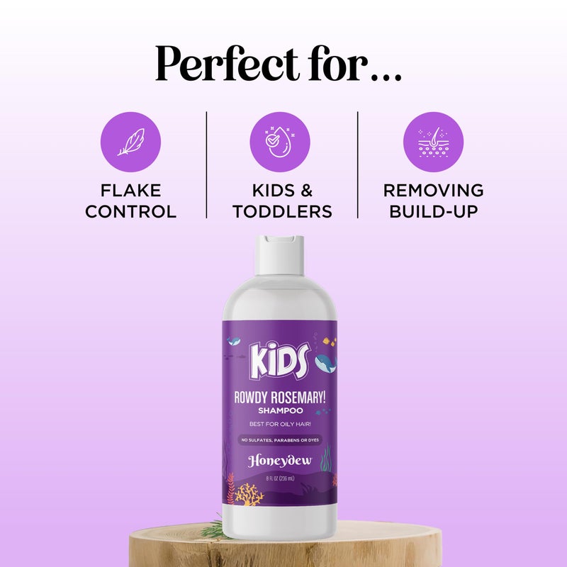 Maple Holistics Deep Cleansing Shampoo for Kids - Paraben & Sulfate Free Kids for Oily Hair and Scalp with Tea Tree and Rosemary Essential Oils - Gentle Nourishing Shampoo for Build Up Flakes and Dry Scalp - Image 3