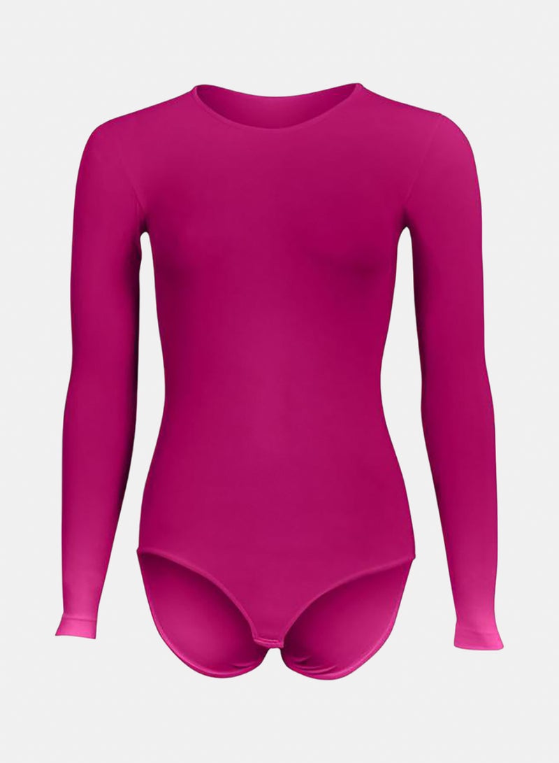 Silvy Lycra Wave3 Round Neck Long Sleeves Bodysuit Underwear - Image 1