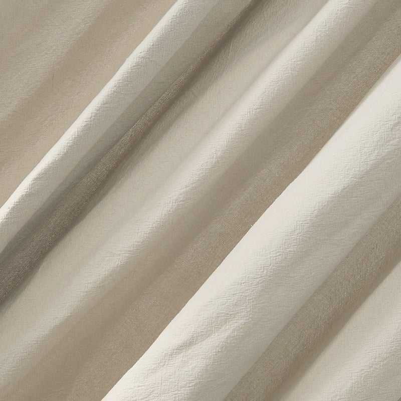 Archaeo Washed Cotton Twist Tab Curtain, 52" x 63", Oatmeal - Image 3