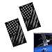 Lekiliky 2 PCS Car B Pillar Sticker Patriotic American Flag Vinyl Wrap Decal 1811 x 945 Waterproof Protective Film Decoration Universal for Most Car Door Center Pillars Black - Image 2