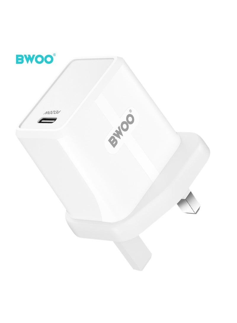 BWOO Pd 20W Fast Charging Uk Wall Charger - Image 2