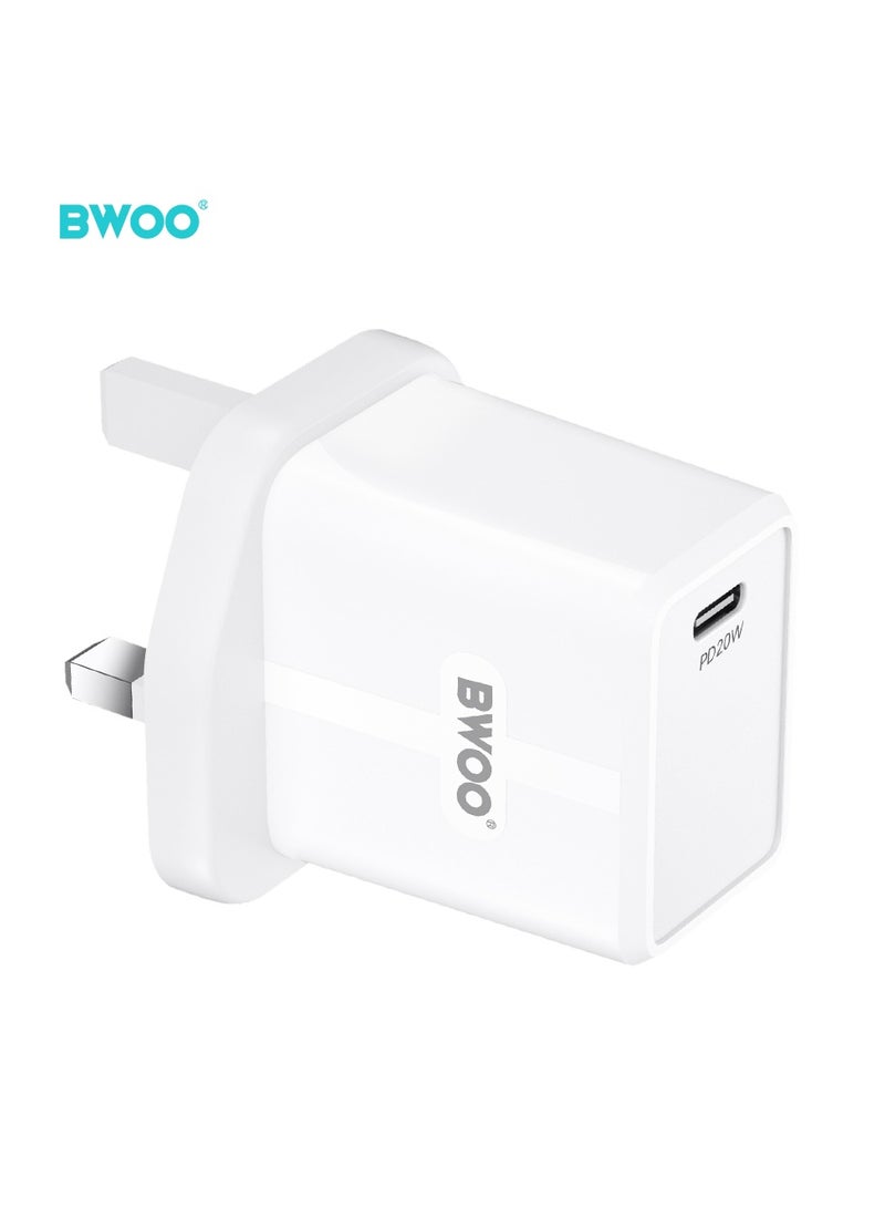BWOO Pd 20W Fast Charging Uk Wall Charger - Image 3