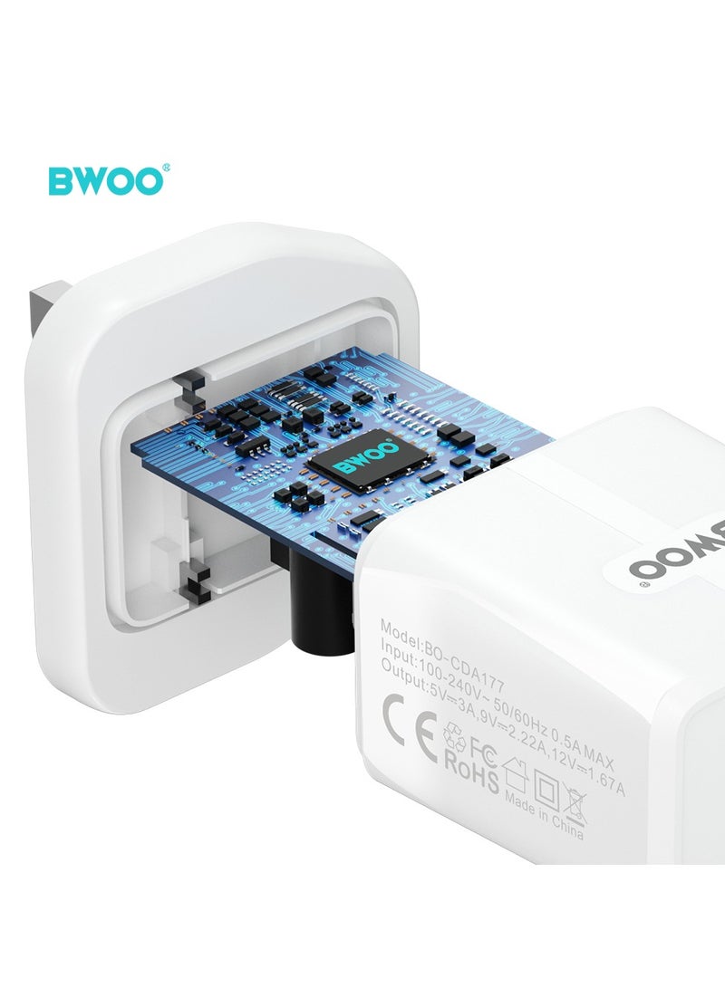 BWOO Pd 20W Fast Charging Uk Wall Charger - Image 4