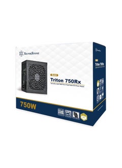 SilverStone Triton 750Rx 750W Cybenetics Gold ATX Power Supply, 12V-2x6 PCIe Gen 5, Active PFC, 120mm ICB Cooling Fan, Black Embossed Cables, Japanese Capacitors, 100,000 Hour MTBF, 40°C Operating Temp, Over Power/Current/Voltage/Temperature Protection, 140mm Compact Design | SST-TR750R-GF  - Image 1