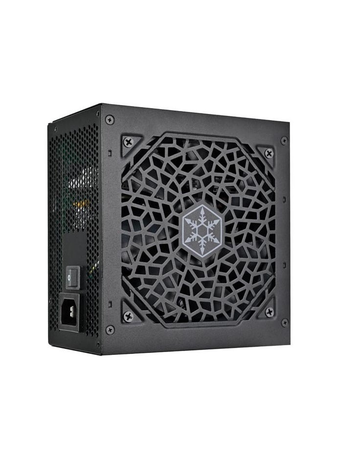 SilverStone Triton 750Rx 750W Cybenetics Gold ATX Power Supply, 12V-2x6 PCIe Gen 5, Active PFC, 120mm ICB Cooling Fan, Black Embossed Cables, Japanese Capacitors, 100,000 Hour MTBF, 40°C Operating Temp, Over Power/Current/Voltage/Temperature Protection, 140mm Compact Design | SST-TR750R-GF  - Image 4