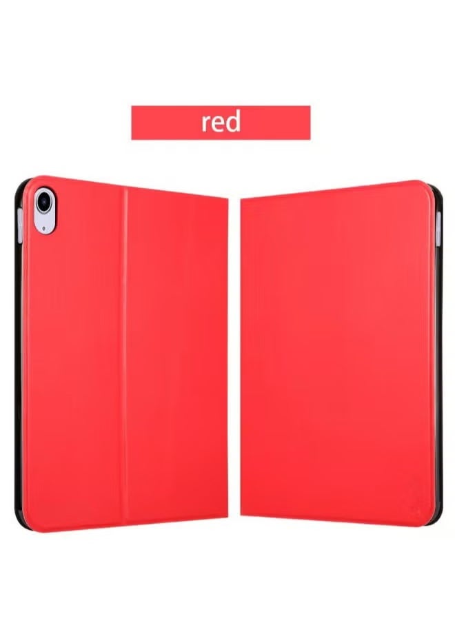 vesus Red Leather Magnetic Flip Folio Stand Cover for iPad 11 (2022) - Image 1
