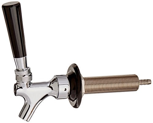 Kegco BF EBCFBLSHANK4-2 Beer Faucet and Shank, 4-1/8", Chrome - Image 3