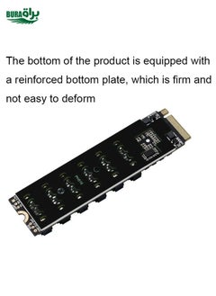 BURAQ M2 M-EKY PCIE3.0 To SATA6G Transfer Expansion Card 6 Port Hard Disk Expansion Adapter Card(PH516)  - Image 5