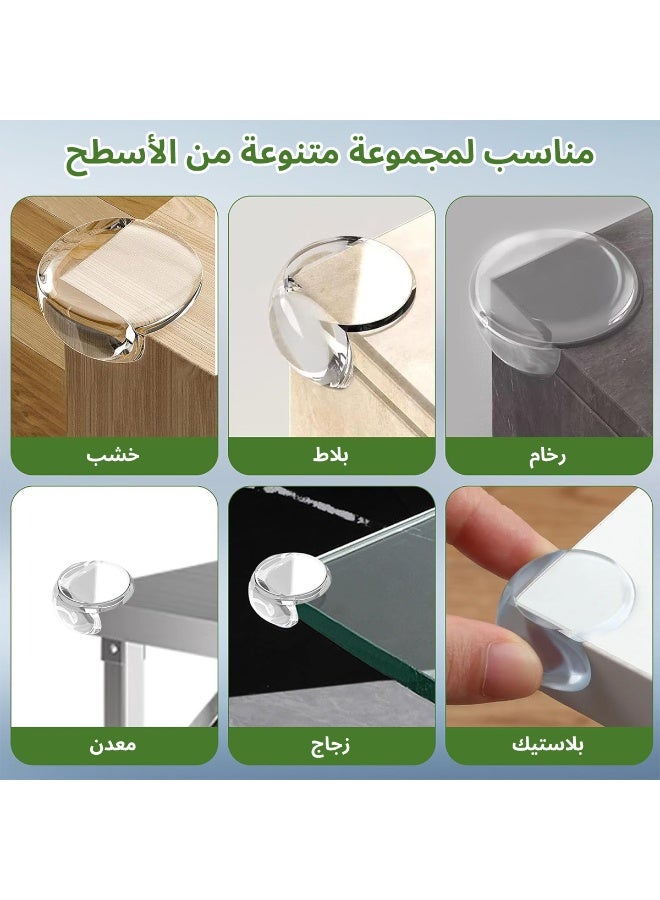 BBMORE 12PCS Baby Corner Protectors, Thickened Transparent PVC Table Corner Protectors, 360° Anti-Collision Protection, Strong Adhesive Edge Protectors for Tables, Cabinets, Sharp Edges - Image 4