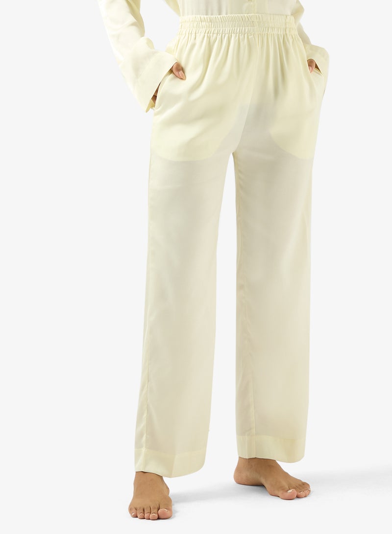 Ginger Satin Relaxed Fit Shirt & Pyjama Set - Image 4