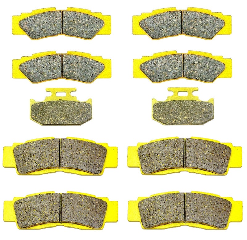 Master Chen Semi-Sintered Metal Brake Pads for Yamaha YXZ1000R SE SS 2016-2022, Front Rear, FA676 FA677 FA497, MC0011