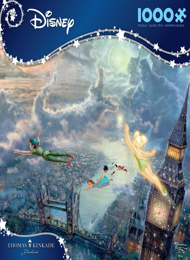 Ceaco Disney - Thomas Kinkade - Peter Pan Fly to Neverland - 1000 Piece Jigsaw Puzzle ​ Challenging and Colorful Puzzle for Adults – Precision-Cut Pieces, Beautiful Artwork, and Hours of Relaxing Fun​ - Image 3