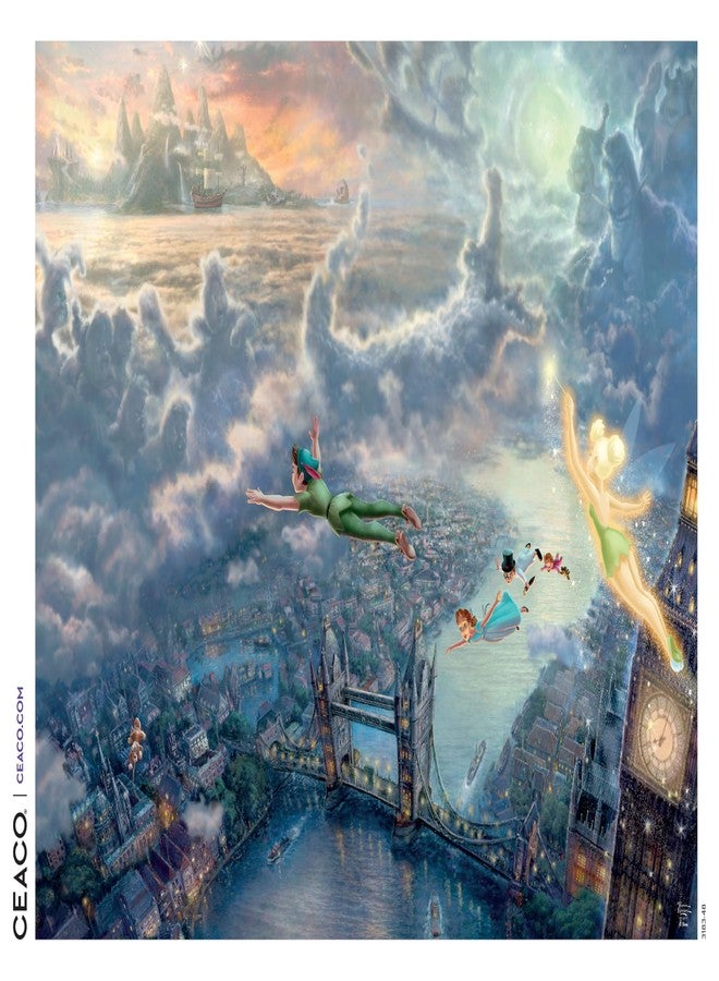 Ceaco Disney - Thomas Kinkade - Peter Pan Fly to Neverland - 1000 Piece Jigsaw Puzzle ​ Challenging and Colorful Puzzle for Adults – Precision-Cut Pieces, Beautiful Artwork, and Hours of Relaxing Fun​ - Image 5