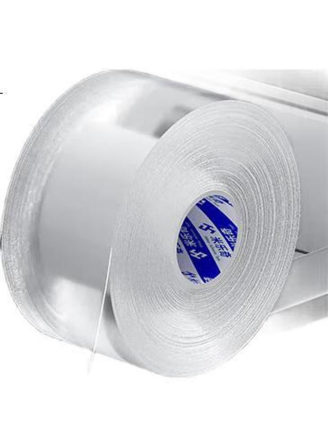 Miloch Mileqi Waterproof And Mildew-Proof Tape For Kitchen And Bathroom, Transparent Adhesive Tape For Sealing And Waterproofing Kitchen Stove, Sink, 0.5Mm Thick, 3Cm Wide * 3M Long - Pack Of 3 - Image 3