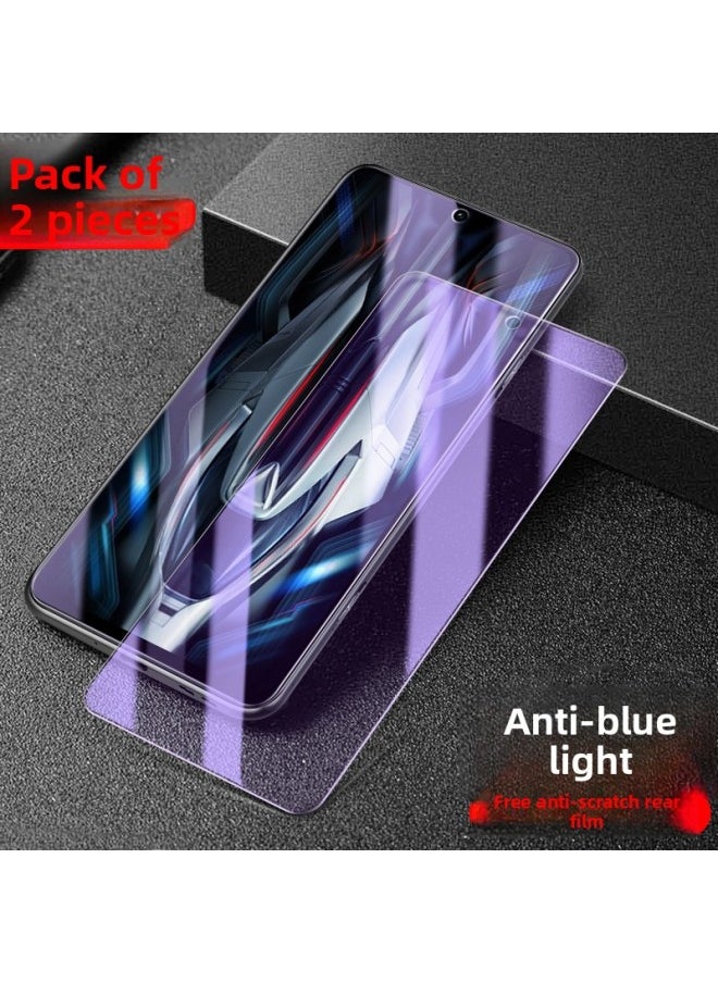 Generic Applicable To Red Rice K60 Tempered Film K40 Electronic Competition Version K50 Full Screen 12/9 Mobile Phone K70 Millet Redmik Anti-peep Film-Colour:【pack Of 2●Blu-ray Model] Full Screen Glass◉Comes With Anti-scratch Back Film-Size:Redmi Note 11 5g  - Image 1