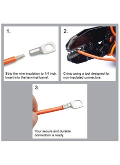 Duravel Duravel Copper Cable Lugs Ring Terminal Connectors,for Marine, Solar, Automotive Electric Home Applications etc(Pack-Of 10) (Cable Size 70mm, Hole Size 8mm)  - Image 3