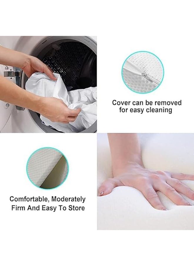 Tri-Fold Mattress - Folding Foam Mattress Printed - Polythene Foam, 90 x 180 x 6 cm, Density 13kg (180L x 90W x 6H cm)