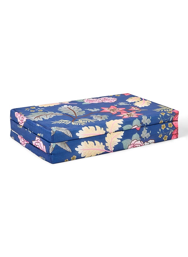 Tri-Fold Mattress - Folding Foam Mattress Printed - Polythene Foam, 90 x 180 x 6 cm, Density 13kg (180L x 90W x 6H cm)