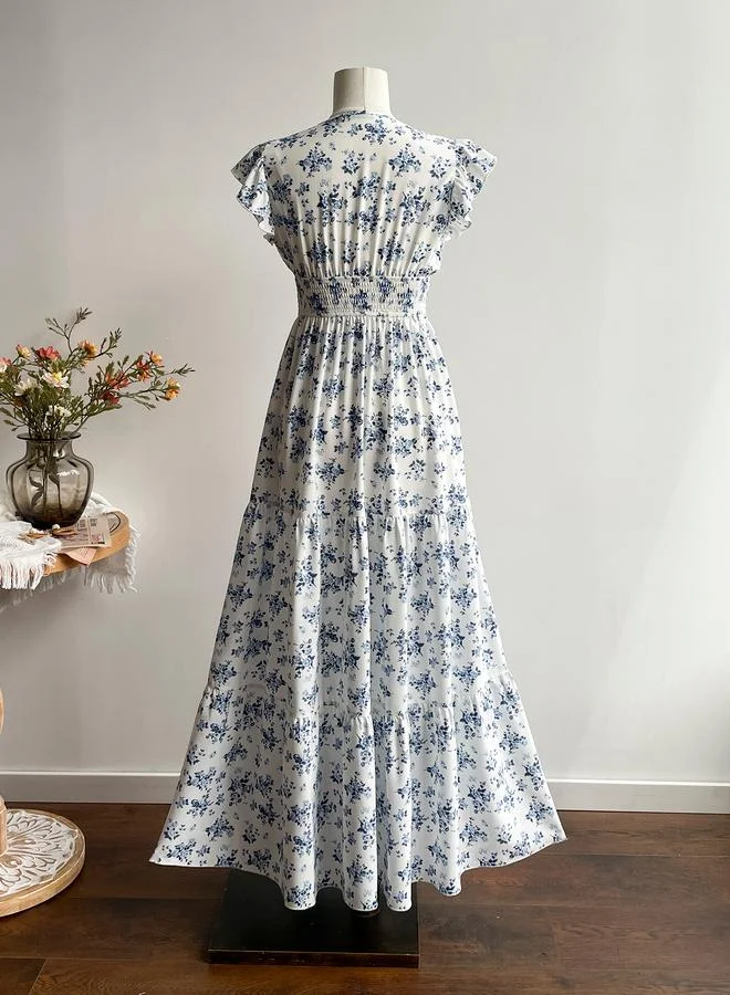 Take Two Take Two Floral Print Tiered Maxi Dress