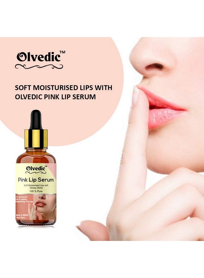 Olvedic Lip Serum - Advanced Brightening Therapy for Soft, Moisturised Lips With Glossy & Shine-Pack of 4(30 ml Each) - Image 2