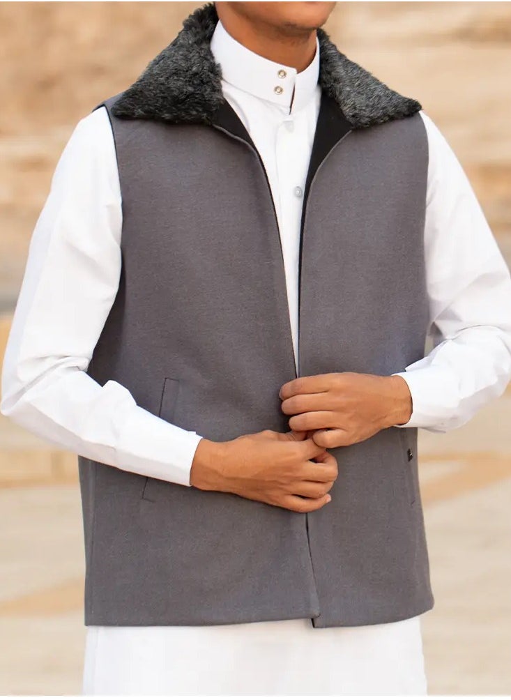 Men's double-faced winter vest gray/black - pzsku/ZB23F3BE4BA0C8B99E275Z/45/_/1732024421/bb997648-b279-4eec-b1e2-bc915205521e