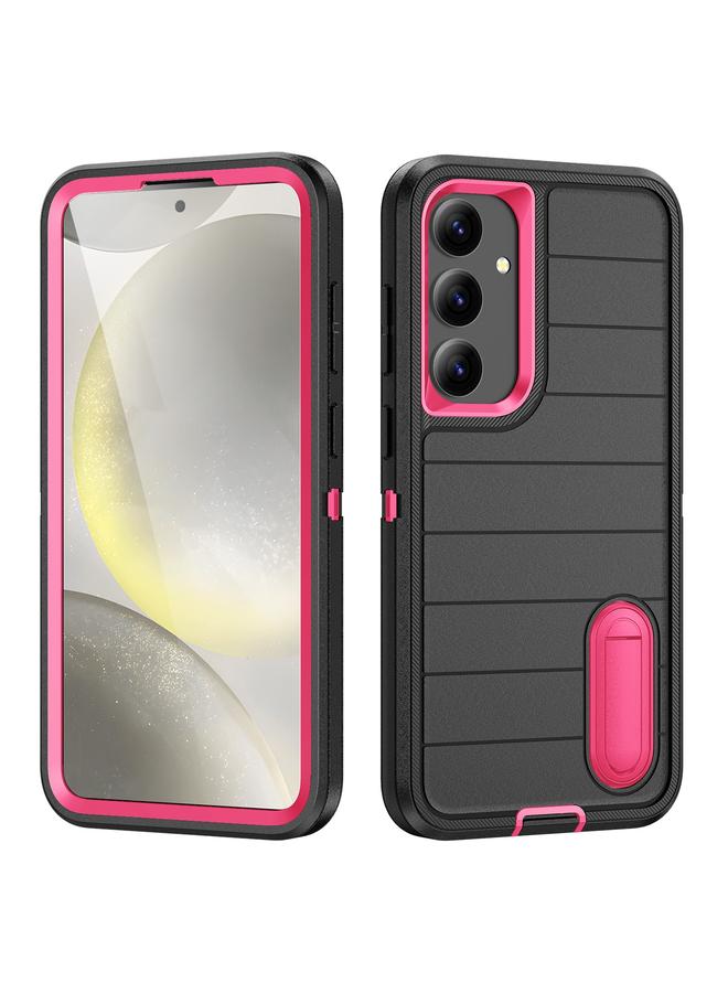 S-TOP Case For Samsung Galaxy S24+ 5G Defender Gen2 Rugged PC + Silicone Phone Case with Holder - Image 1