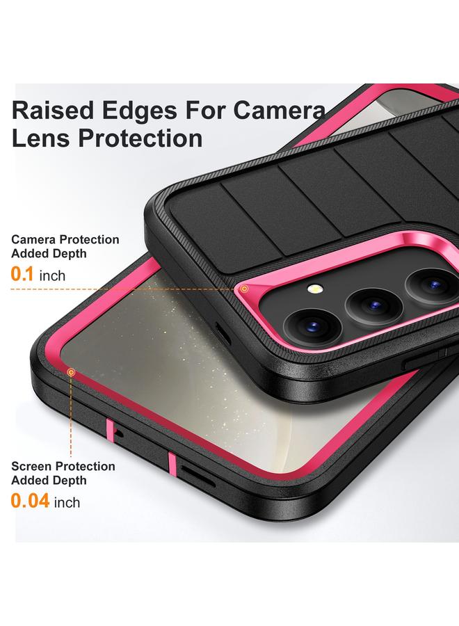 S-TOP Case For Samsung Galaxy S24+ 5G Defender Gen2 Rugged PC + Silicone Phone Case with Holder - Image 5