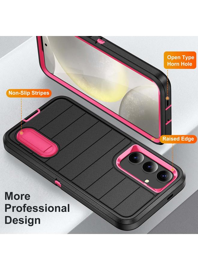 S-TOP Case For Samsung Galaxy S24+ 5G Defender Gen2 Rugged PC + Silicone Phone Case with Holder - Image 3