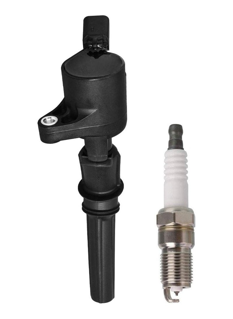TLAXCA 8 Ignition Coil Pack and Spark Plug Set Compatible with Ford Mercury Crown Victoria E150 E250 Expedition Explorer F150 Navigator Town Car Grand Marquis Mountaineer 4.6L Replacement for FD503 SP413  - Image 2