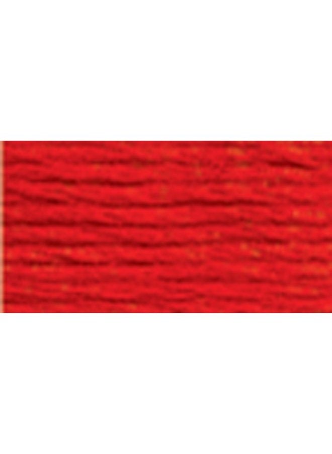 117-606 Six Stranded Cotton Embroidery Floss, Bright Orange Red, 8.7-Yard