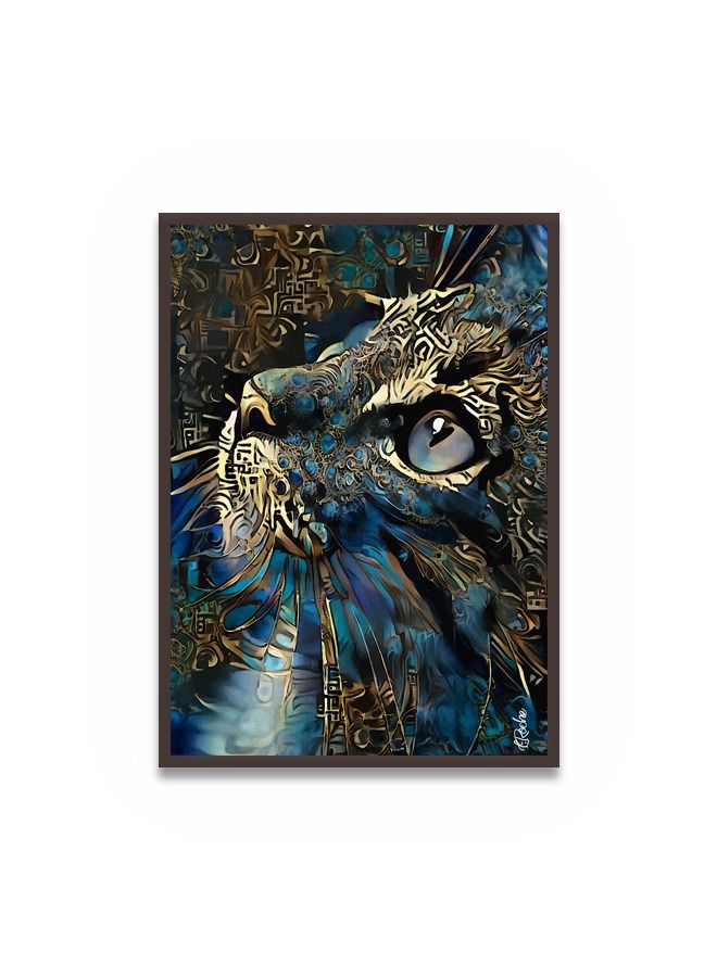Marktna Canvas Wall Art For Wall Decoration Animal Design With A Hollow Brown Frame Size 120x80cm One Piece - Image 2