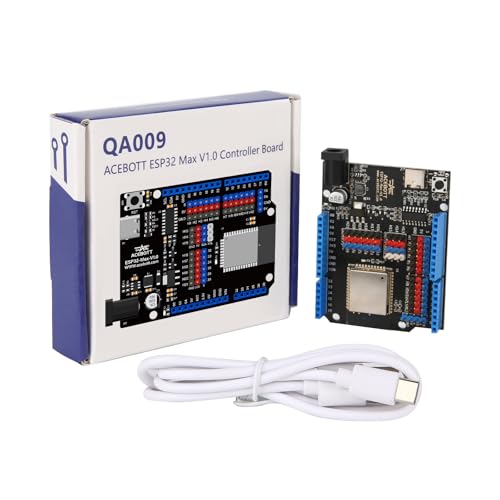 acebott ESP32 Development Board Max V1.0 Compatible with Arduino, USB-C, Wi-Fi, Bluetooth, MicroPython Compatible, Single Board Computer Suitable for Building Mini PC/Smart Robot/Game Console (QA009) - Image 4