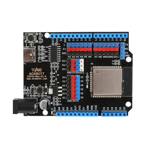 acebott ESP32 Development Board Max V1.0 Compatible with Arduino, USB-C, Wi-Fi, Bluetooth, MicroPython Compatible, Single Board Computer Suitable for Building Mini PC/Smart Robot/Game Console (QA009) - Image 1
