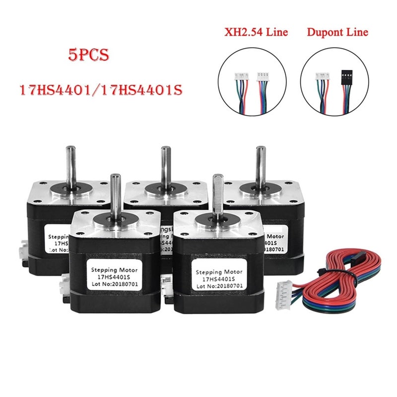 Nema17 Stepper Motor 17HS4401S 1.8 Degree 0.42N.m 1.5A 4 Lead for 3D Printer CNC Milling Engraver - Image 4