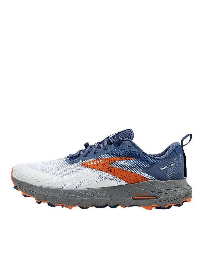 Brooks Cascadia 17 Outdoor Running Shoes Gray/Blue for Men/Women/Students - Image 1