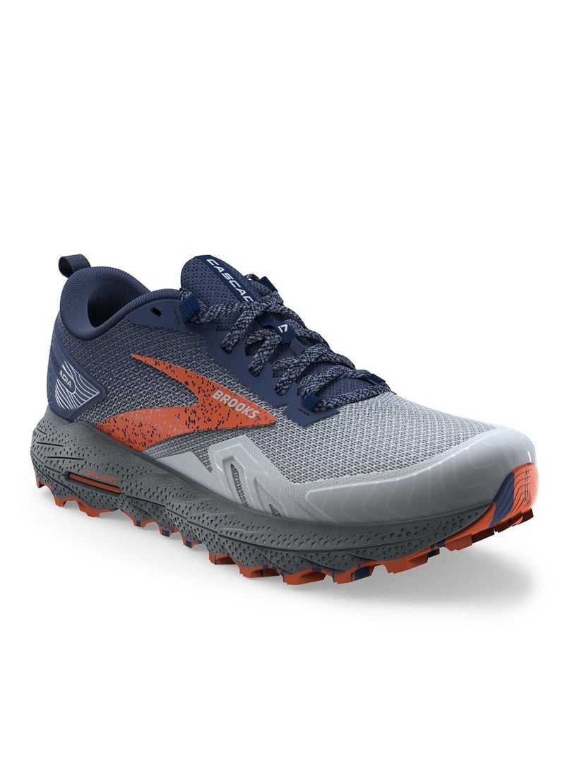 Brooks Cascadia 17 Outdoor Running Shoes Gray/Blue for Men/Women/Students - Image 2