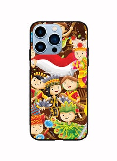 Protective Case Cover For Apple iPhone 13 Pro Max Indonesian Cartoon Design Multicolour