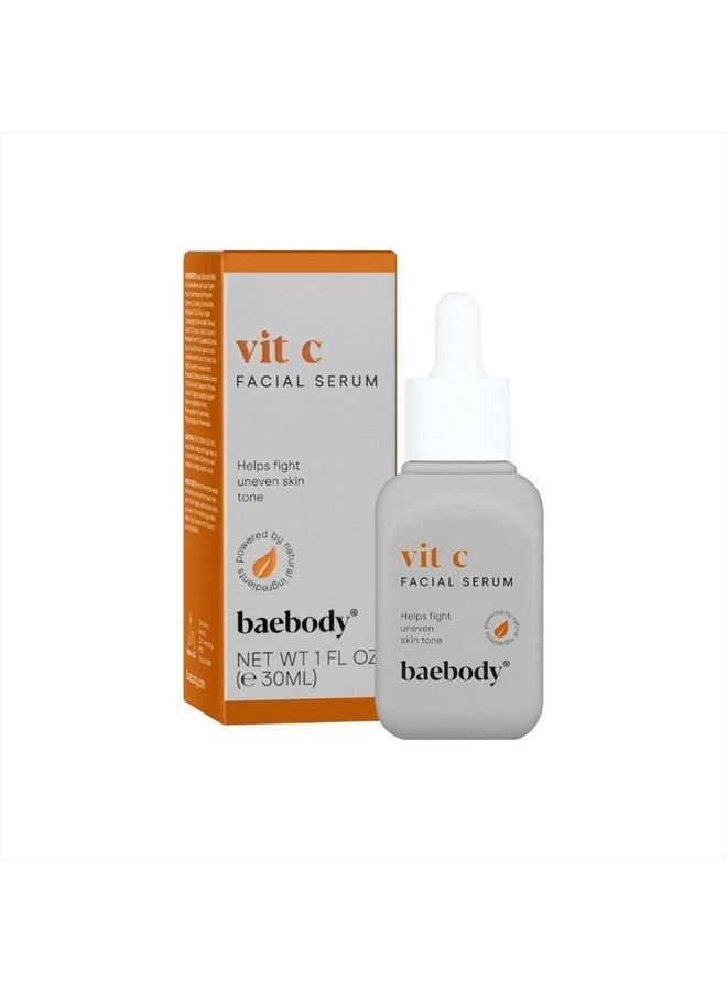 Baebody سيروم فيتامين سي المعتمد عليه بشدة للوجه مع حمض الهيالورونيك، فيتامين E 1 أونصة سائلة - Image 1