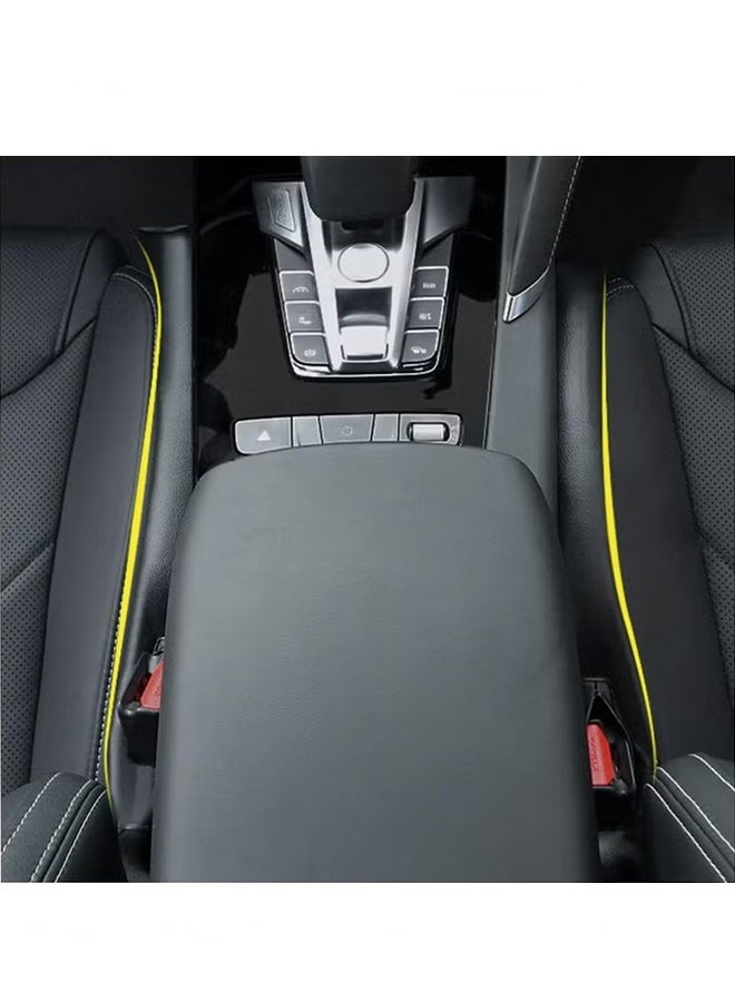 HY 2 Pcs Car Seat Gap Filler, Black, Blocks Items from Falling Between Seats - Image 5