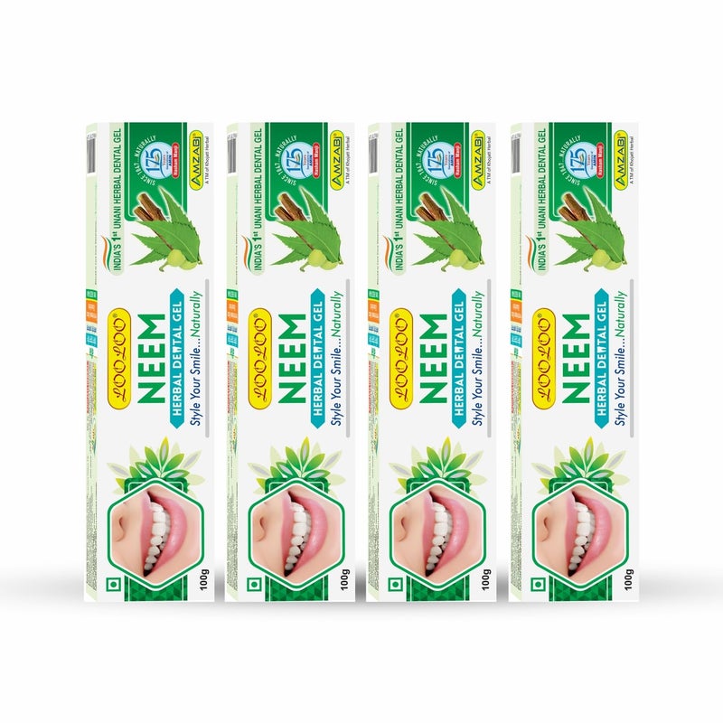 looloo neem Toothpaste (Pack of 4) - Image 1