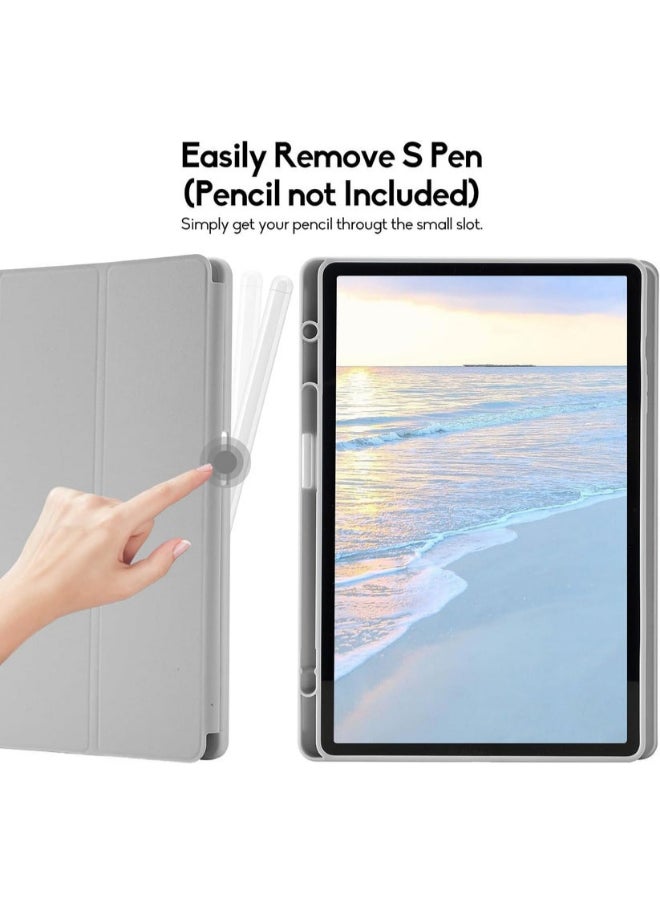 Protect PROTECT Protective Tablet Cover for Samsung Tab S10 Plus | Trifold Stand, Auto Wake/Sleep, Silicone, Pencil Slot, Grey – Model: PSTS10PGRY  - Image 2