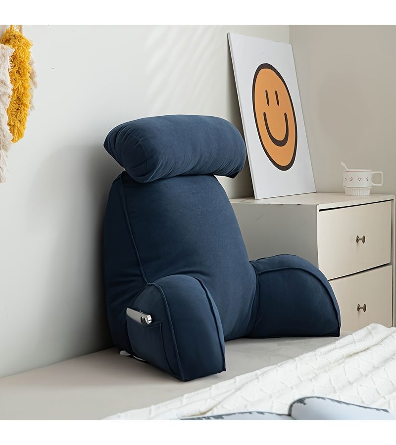 A Thickened Multifunctional Adjustable Lumbar Support Cushion Hakimi Reading Cushion Light Gray Floor Pillow Backrest for Bedroom Living Room Bedside Bay Window Dormitory - Image 1